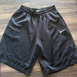 Nike Men’s Black Athletic Shorts with Swoosh dri fit xl